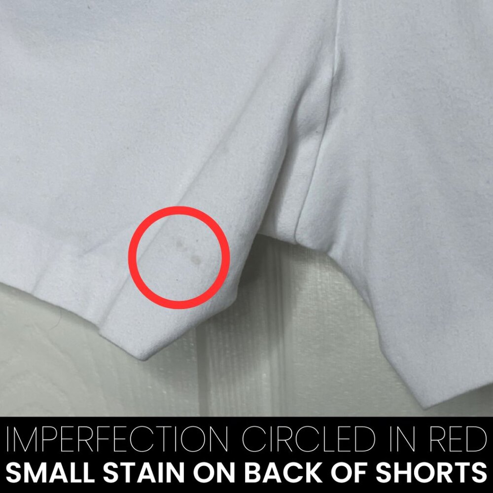 OLD NAVY | Women's Classic White Cotton Blend Pixie Shorts | Size 12 - Picture 9 of 14
